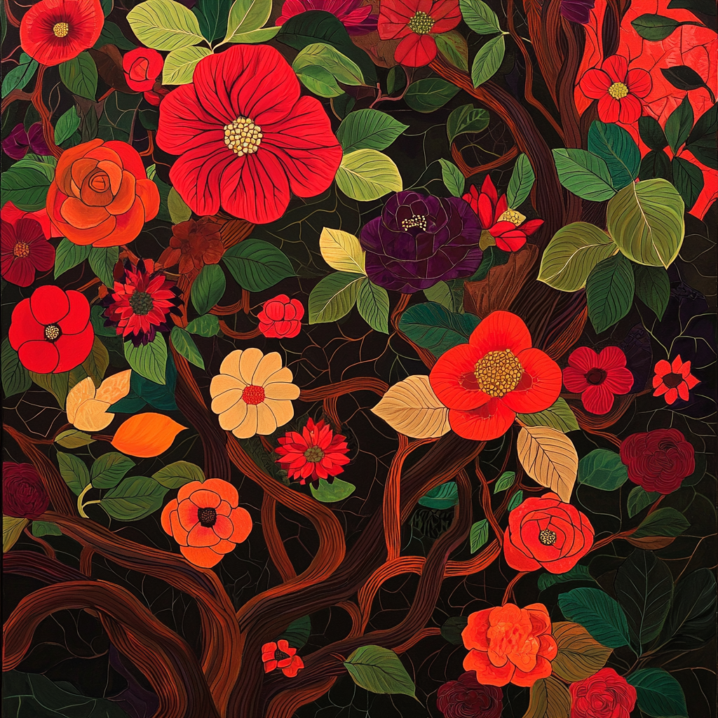 Frida Kahlo Inspired Healing Roots DIY Paint By Numbers