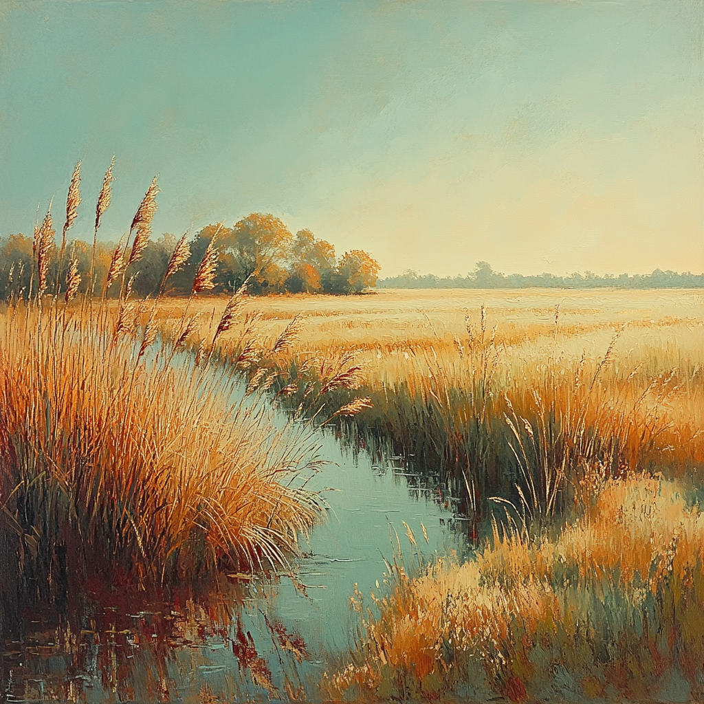 Hiroshige Inspired Autumn Reed Harmony Painting by numbers kit