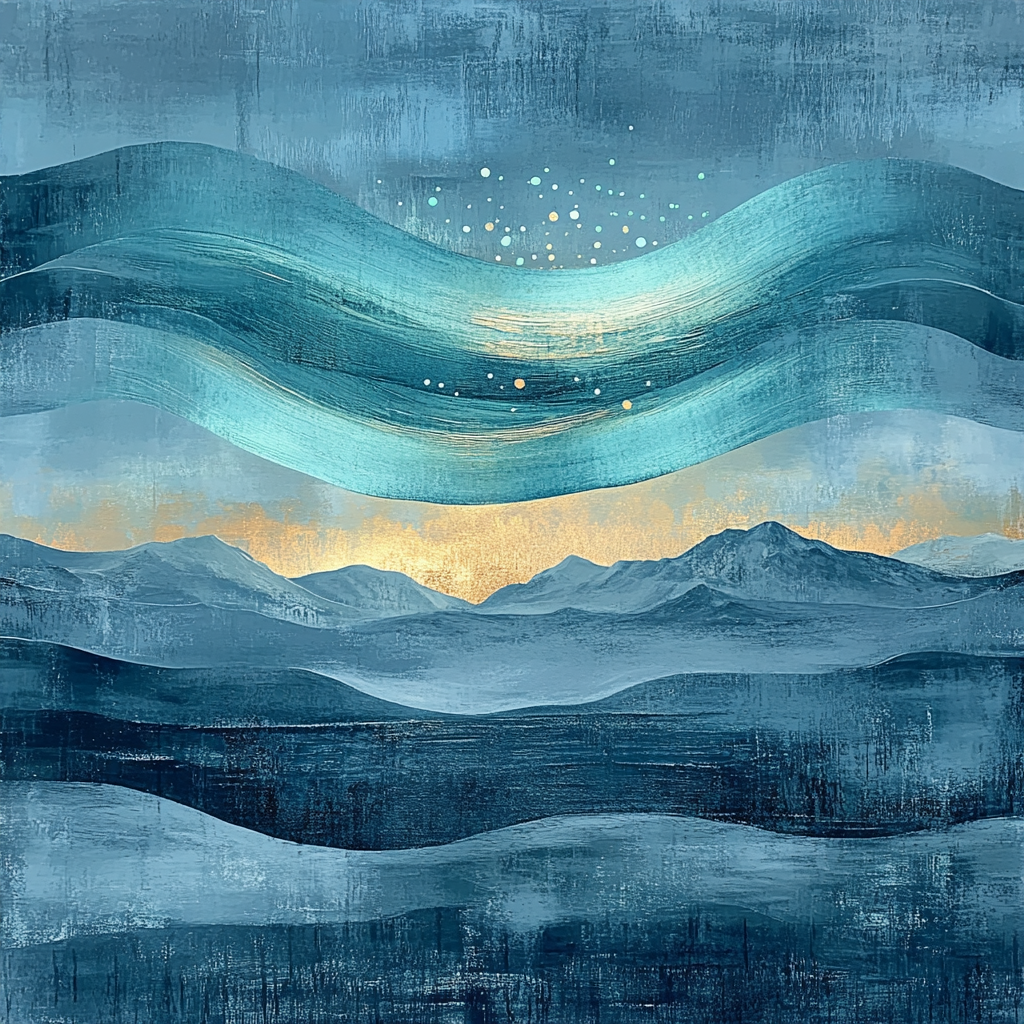 Max Ernst Inspired Veiled Aurora Numbered painting kits