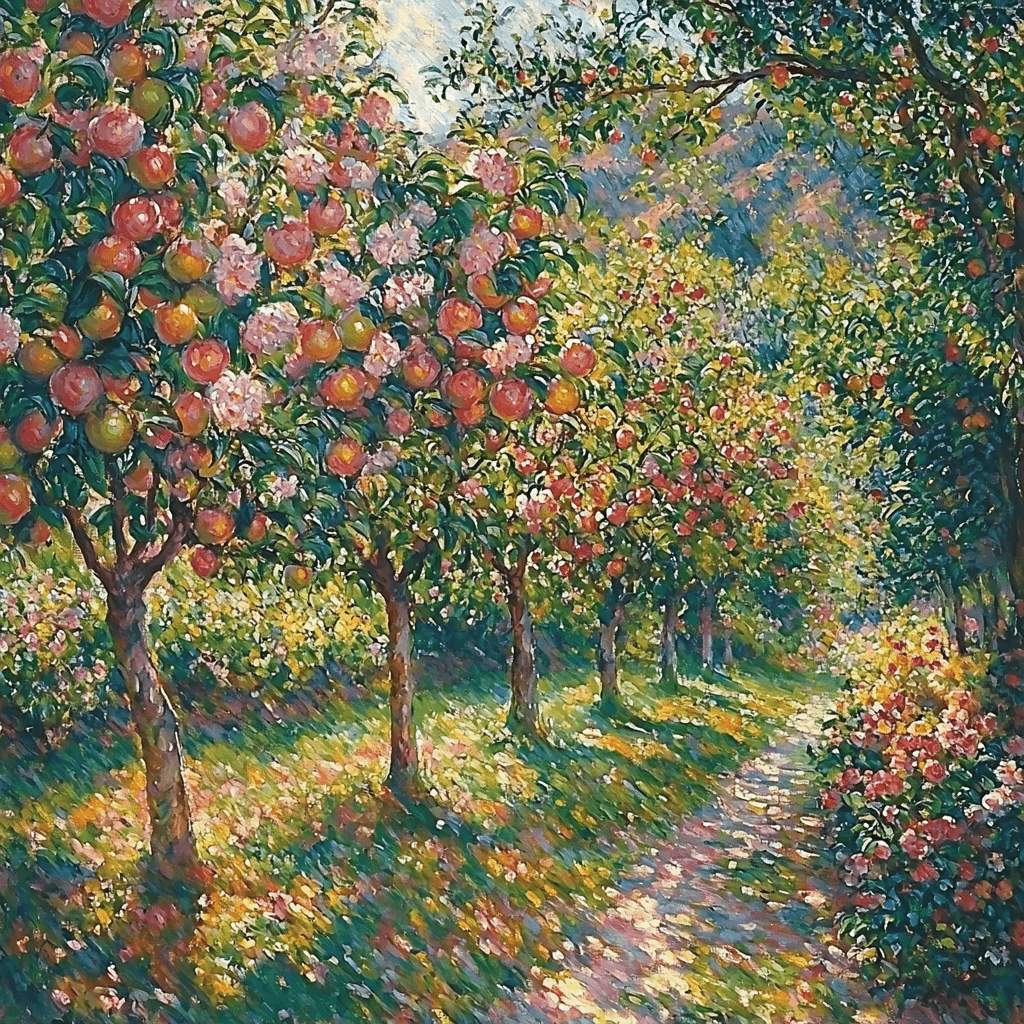 Pierre-Auguste Renoir Inspired Harmonic Orchards Painting Number Kit