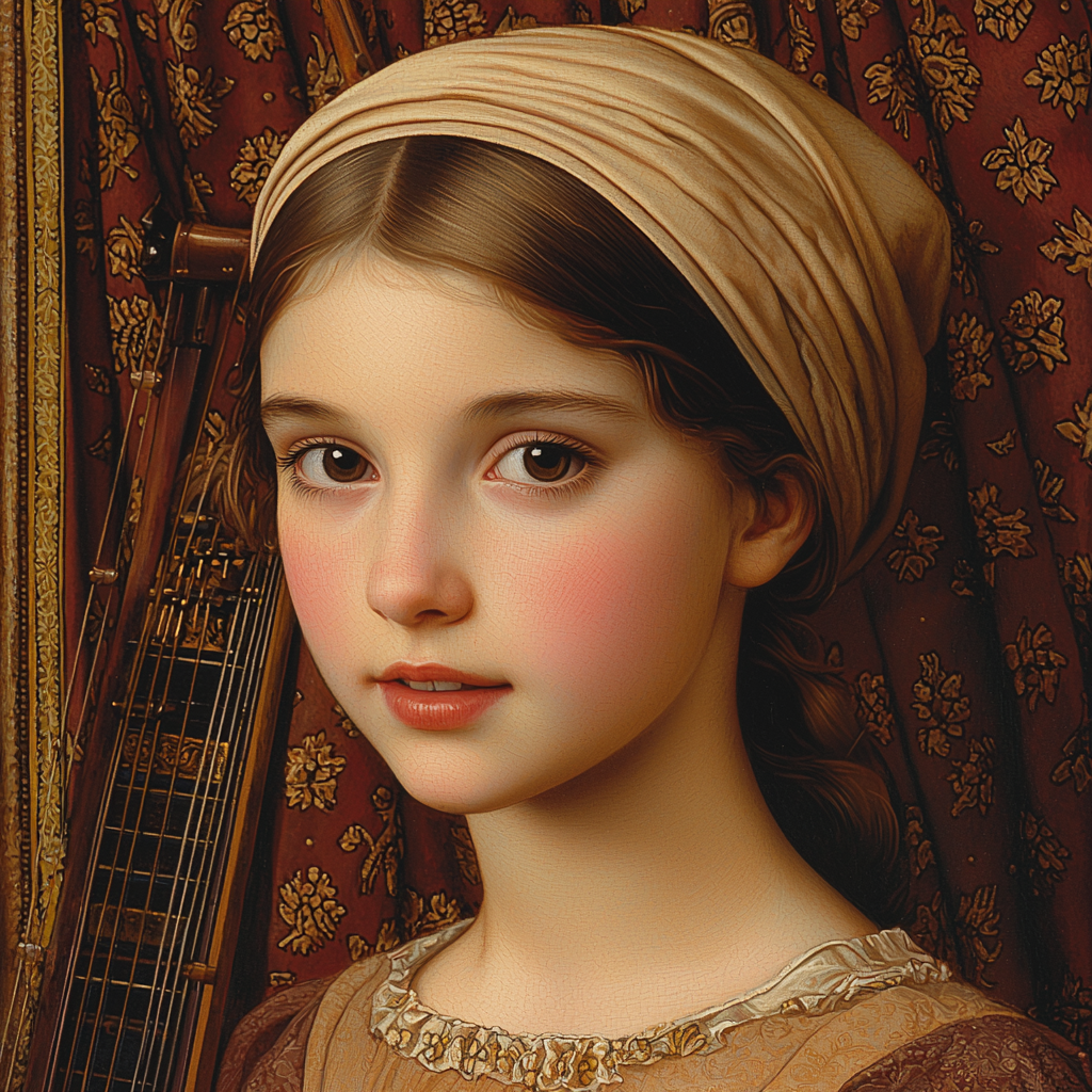 Raphael Inspired Renaissance Portrait Of A Young Musician Painting by numbers kit