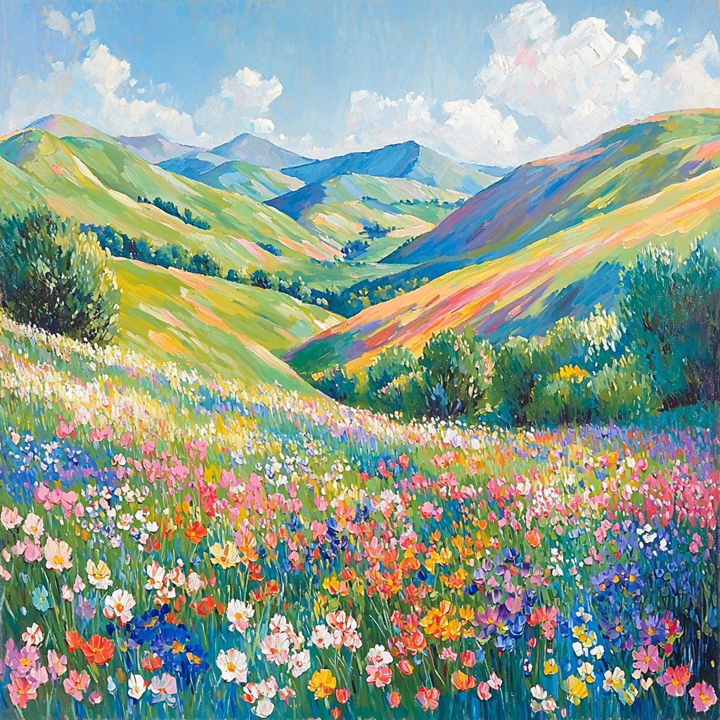 Paul Cézanne Inspired Whimsical Valley Views DIY Paint By Numbers