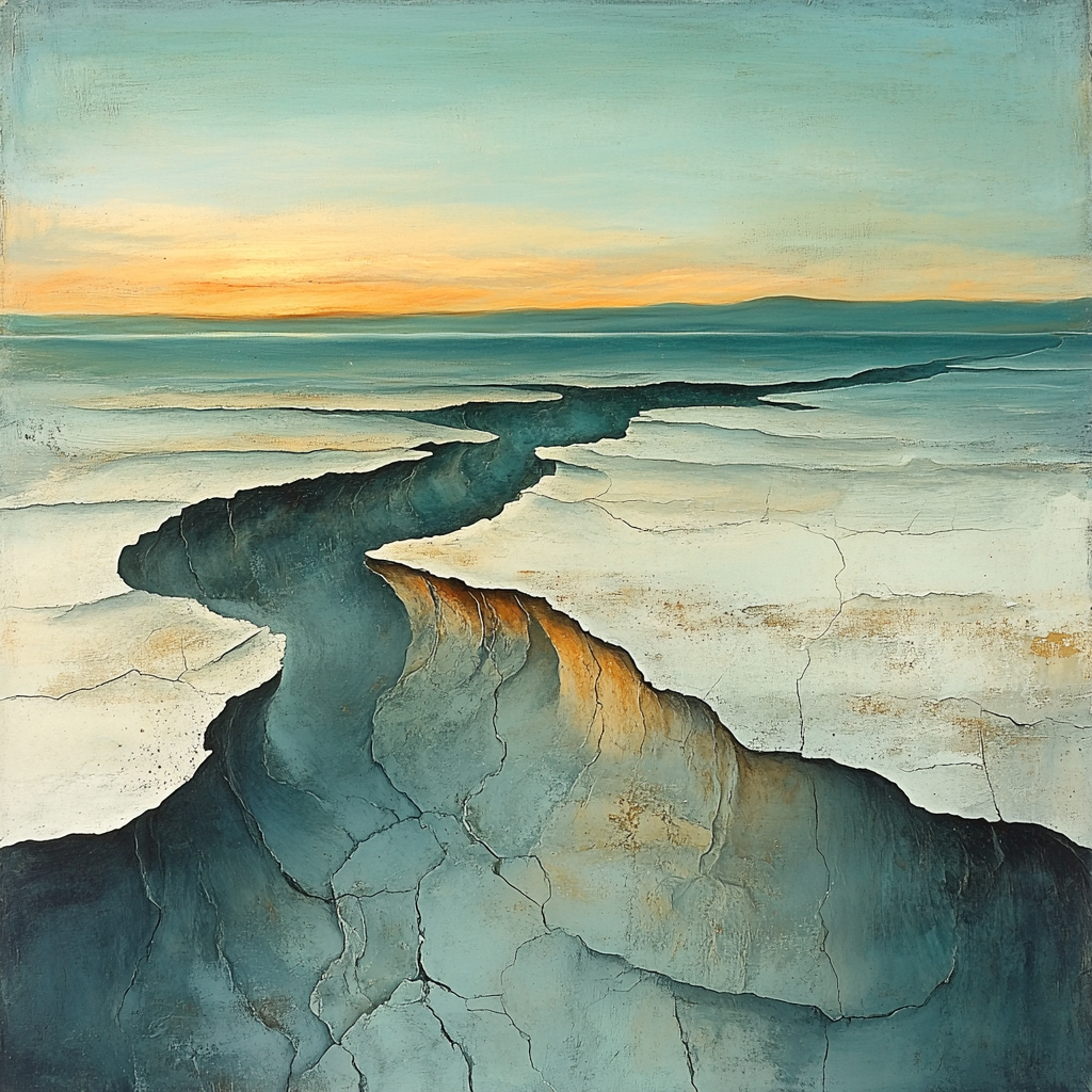 Max Ernst Inspired Dreamscape Of Eroding Horizons Paint by numbers art