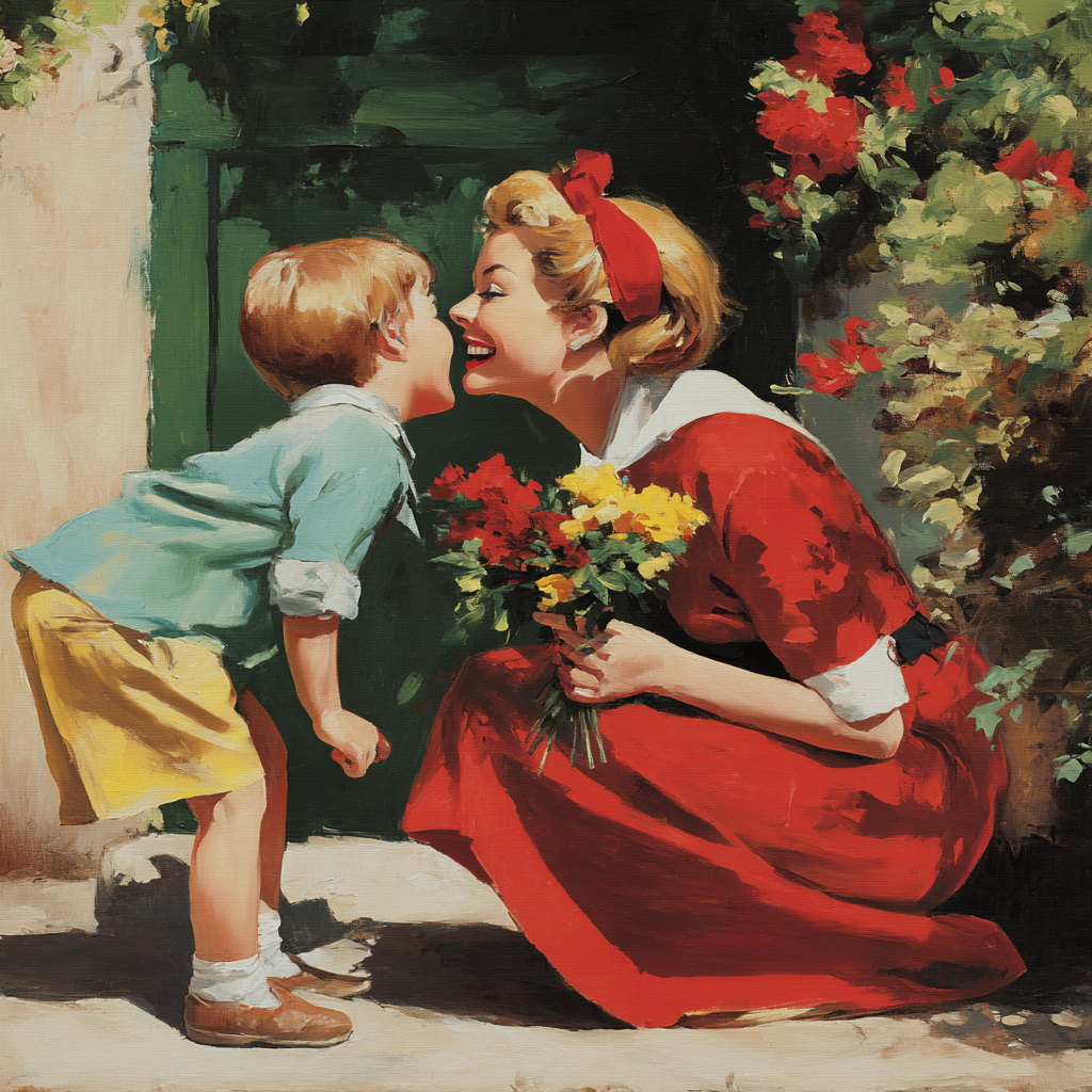 Radiance Of A Mother's Smile Paint By Numbers Art