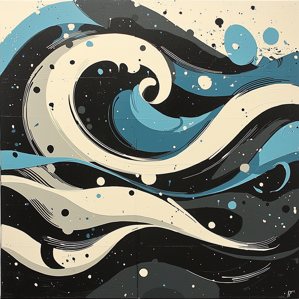 Banksy Inspired Rise Against The Tide Paint By Numbers Kits