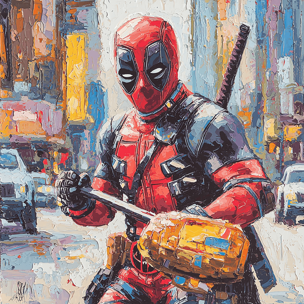 Ryan Reynolds: The Witty Whirlwind Of Deadpool's Humor Paint By Numbers Kits
