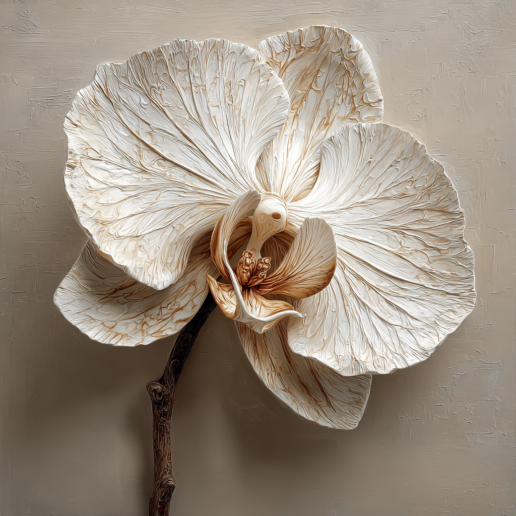 Michelangelo Inspired Celestial Orchid Number painting