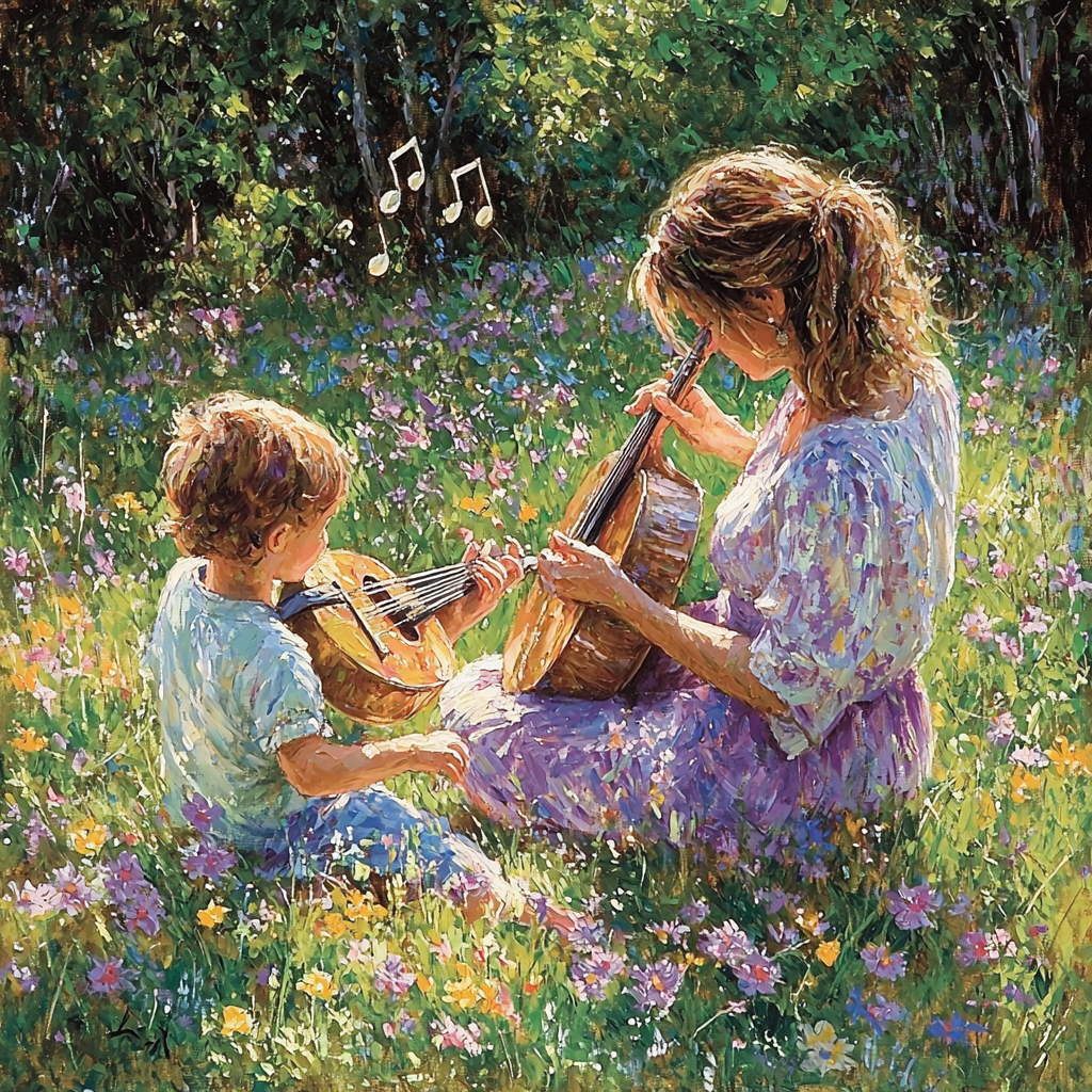 Heartstrings In The Meadow DIY Paint By Numbers