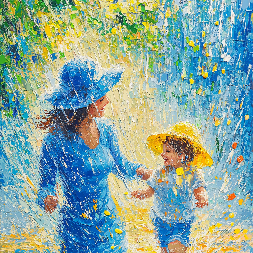 Puddle Jumping Together Paint By Color