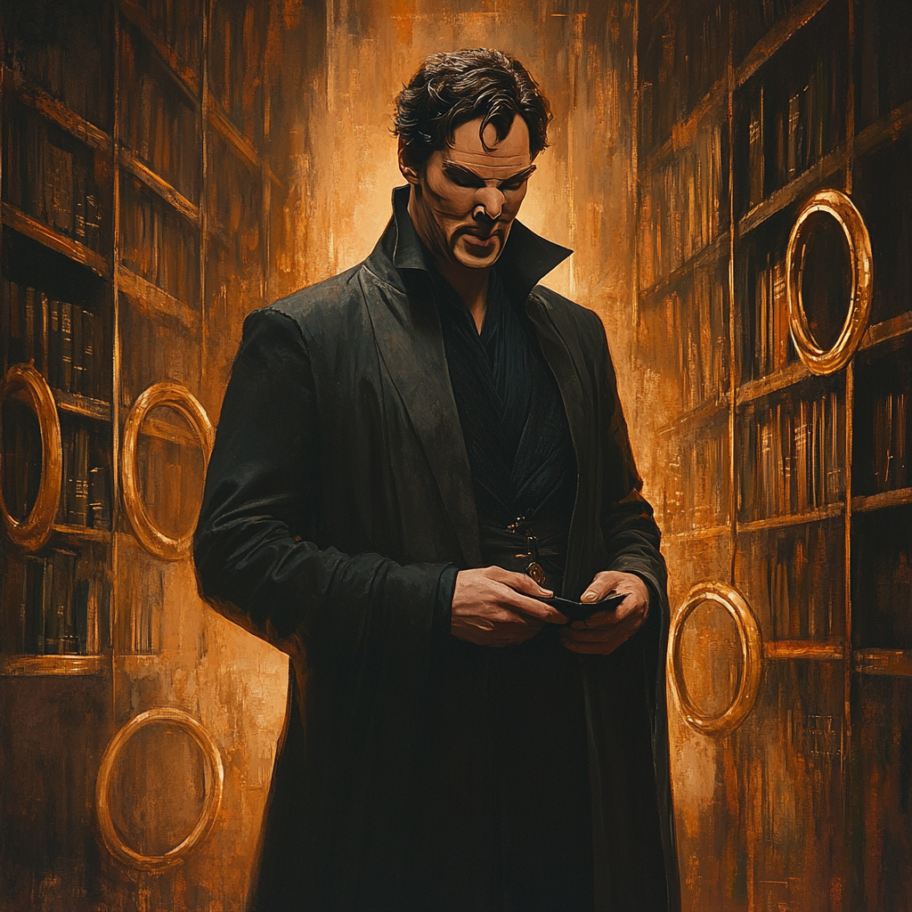 Benedict Cumberbatch: Conjuring Mindscapes Beyond Time And Space painting number kit