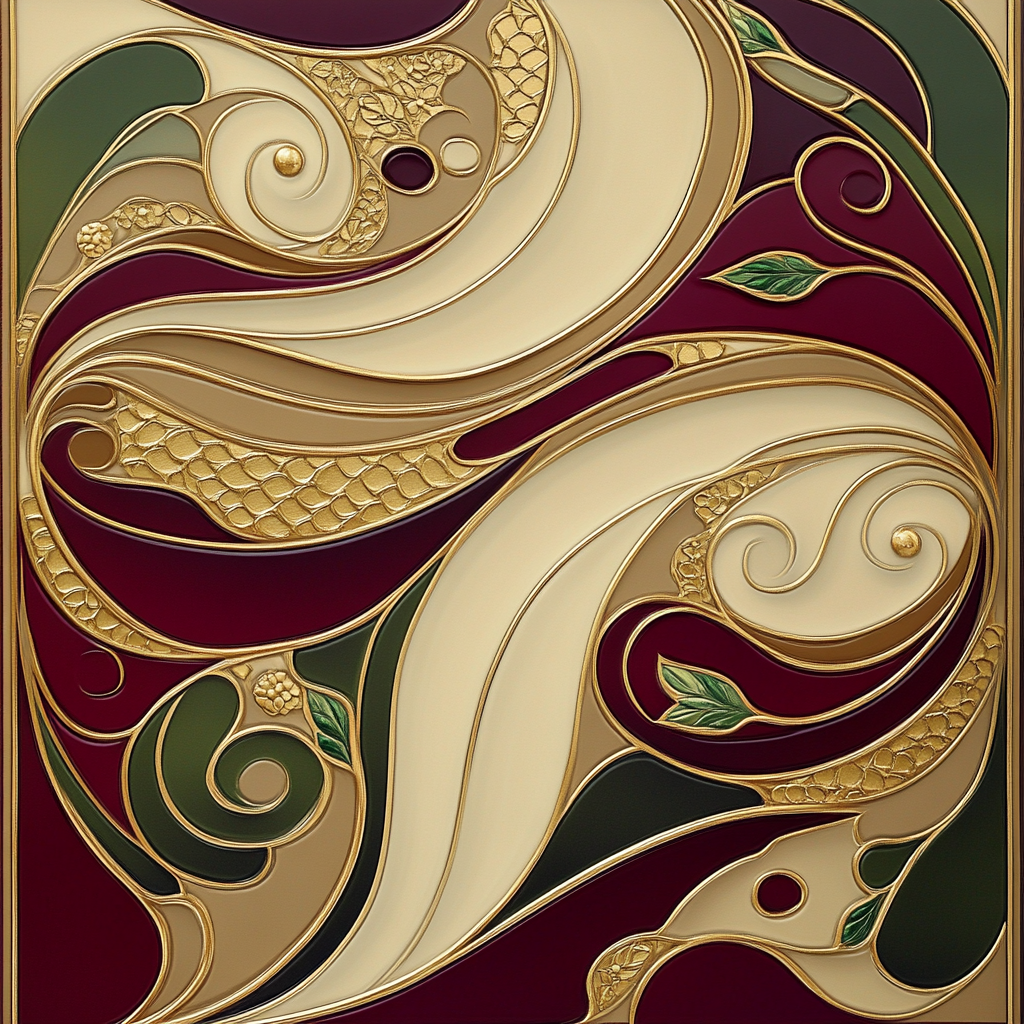 Gustav Klimt Inspired Ornamental River Of Memory painting number kit