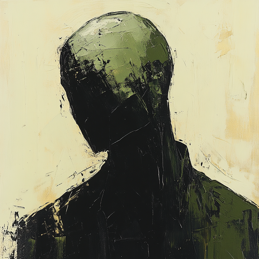 Egon Schiele Inspired Anguished Portrait Painting by numbers kit