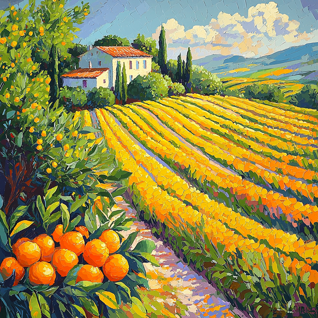 Paul Cézanne Inspired Citrus Symphony Delight Paint By Color