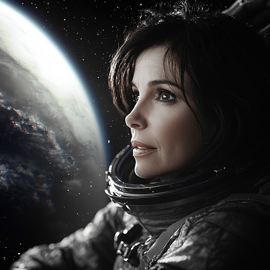 Sandra Bullock: Navigating Through Gravity's Fields Painting By Numbers Kit