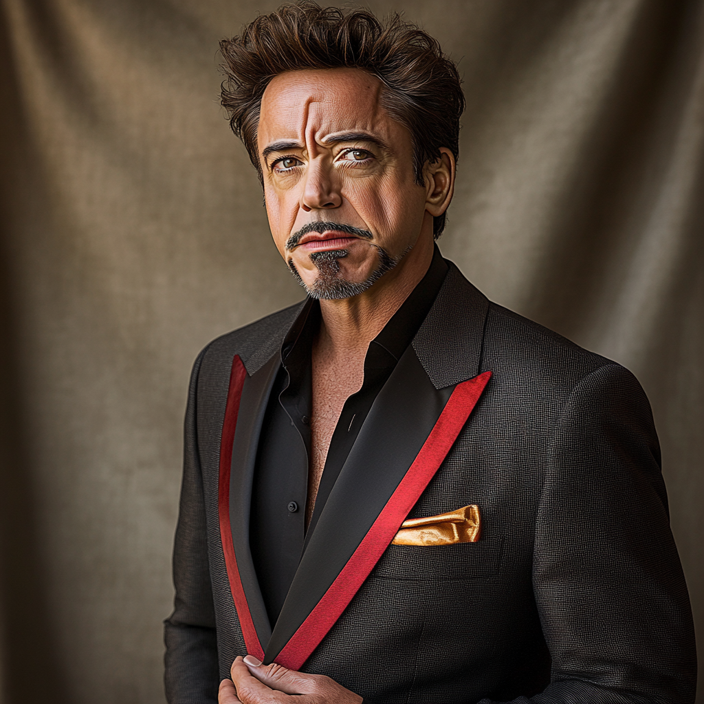 Robert Downey Jr.: Forging The Iron Wit Of A Modern Alchemist paint by color