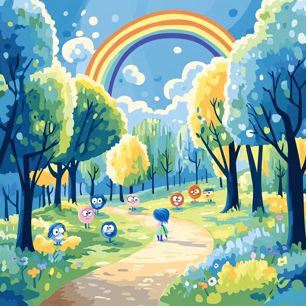 Riley Emotional Rainbow paint by number