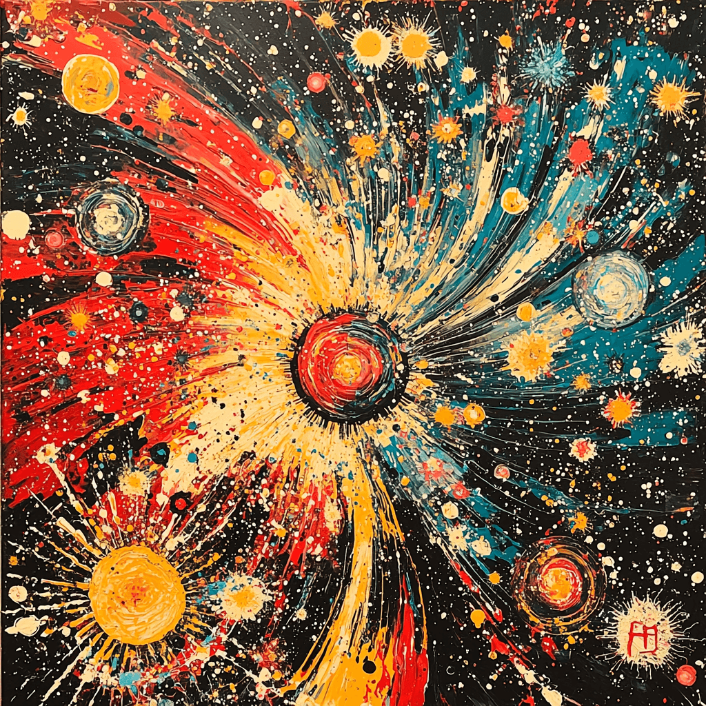 Jean-Michel Basquiat Inspired Eternal Cosmos Symphony Painting By Numbers Kit