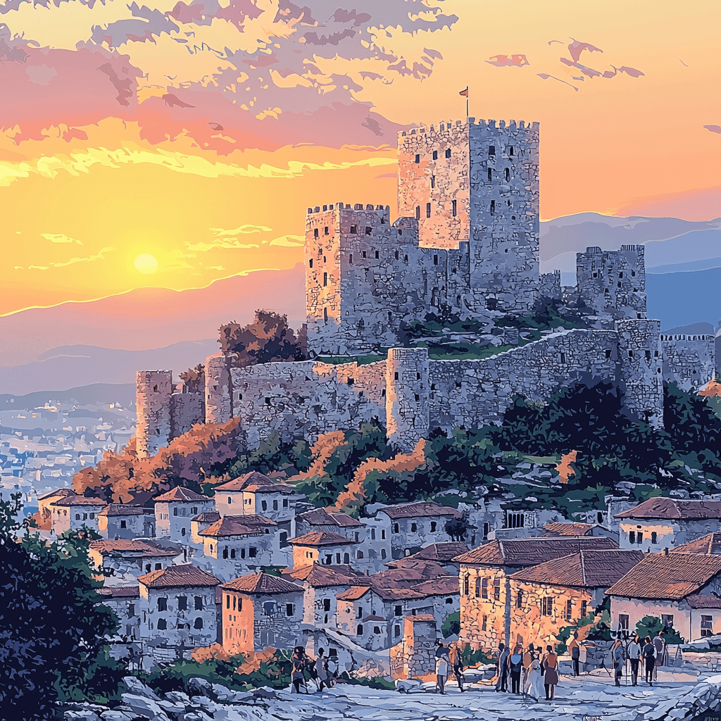 Gjirokastra Castle DIY Paint By Numbers