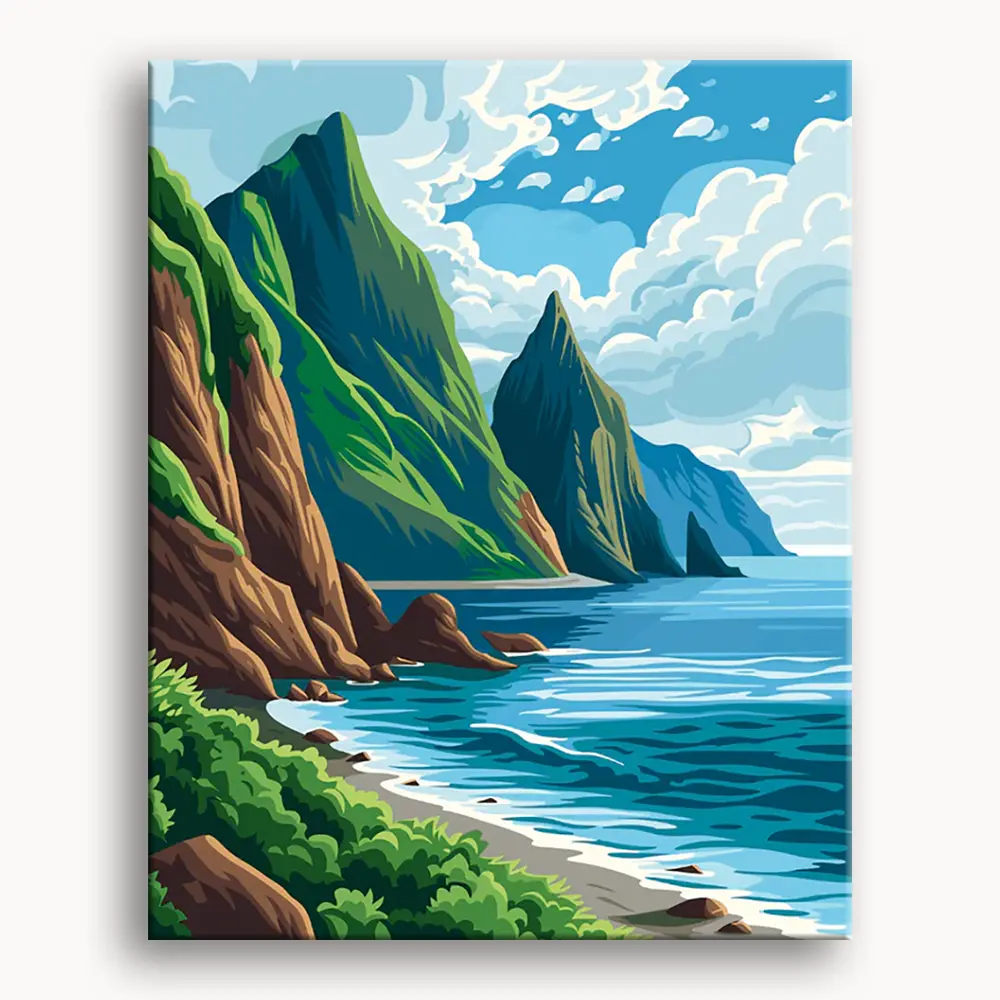 Happy Painting Exclusive DIY Paint by Number Kit Stress Relief Relaxation Toys Beginner Painting Kits Handicrafts with Lions Flowers & Birds Designs