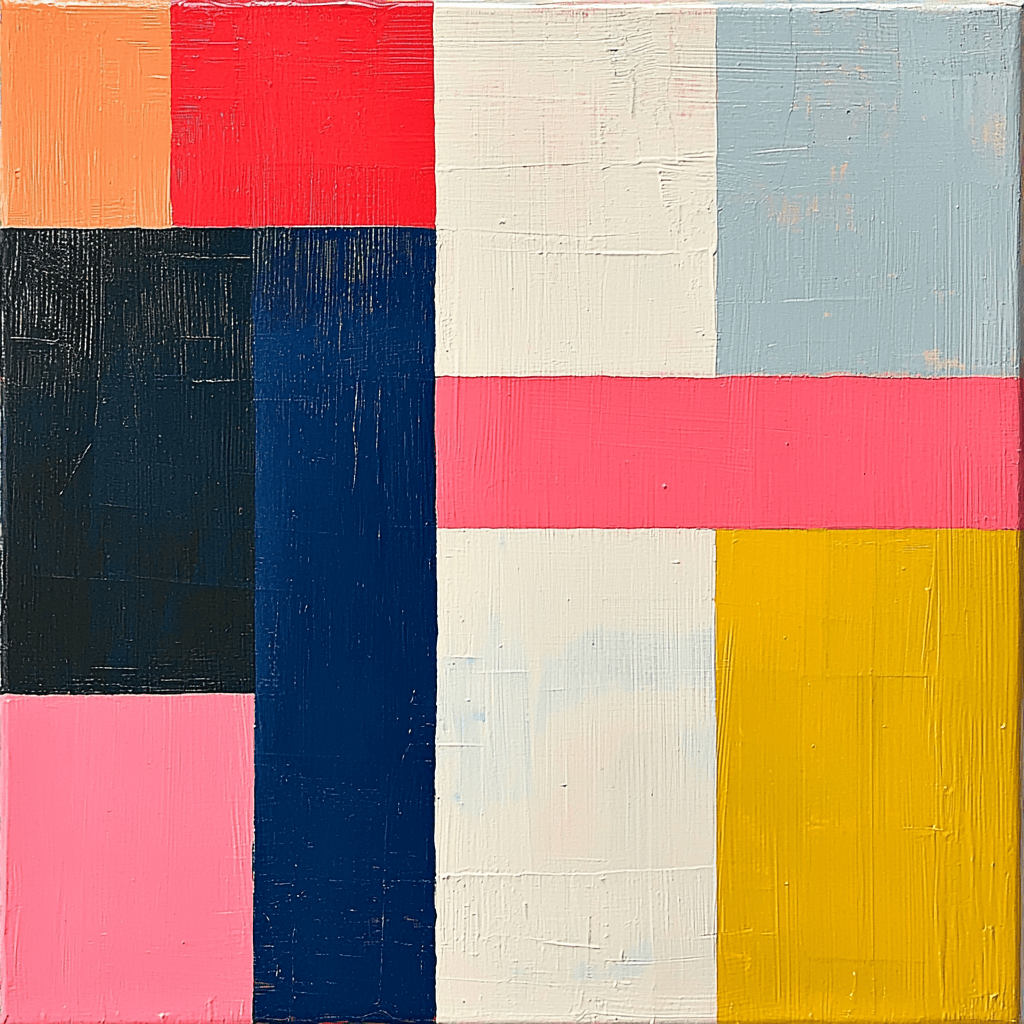 Piet Mondrian Inspired Geometric Rhythms Paint By Number