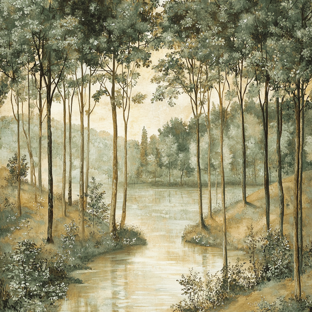 Leonardo Da Vinci Inspired Harmony Of The Tranquil Forest Paint By Number