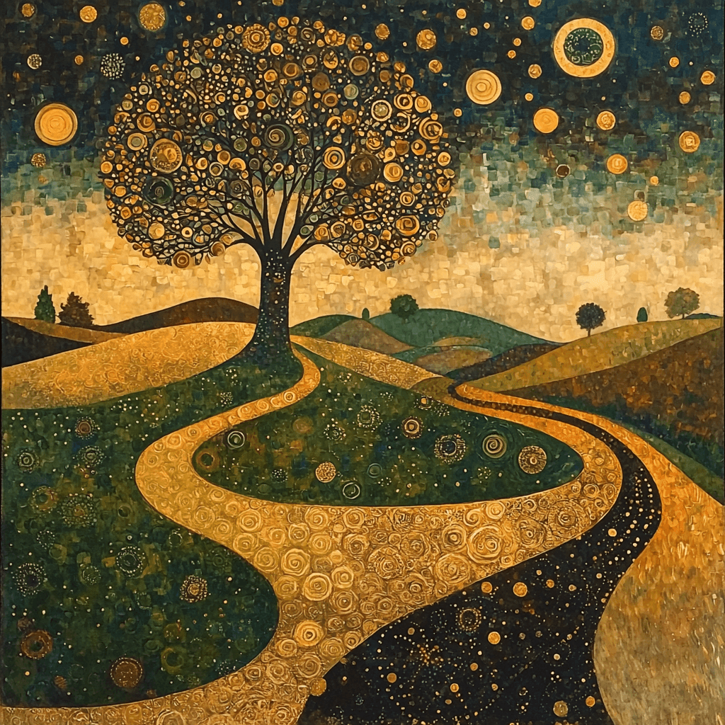 Gustav Klimt Inspired Serenade Of The Seasons Paint By Numbers Kits