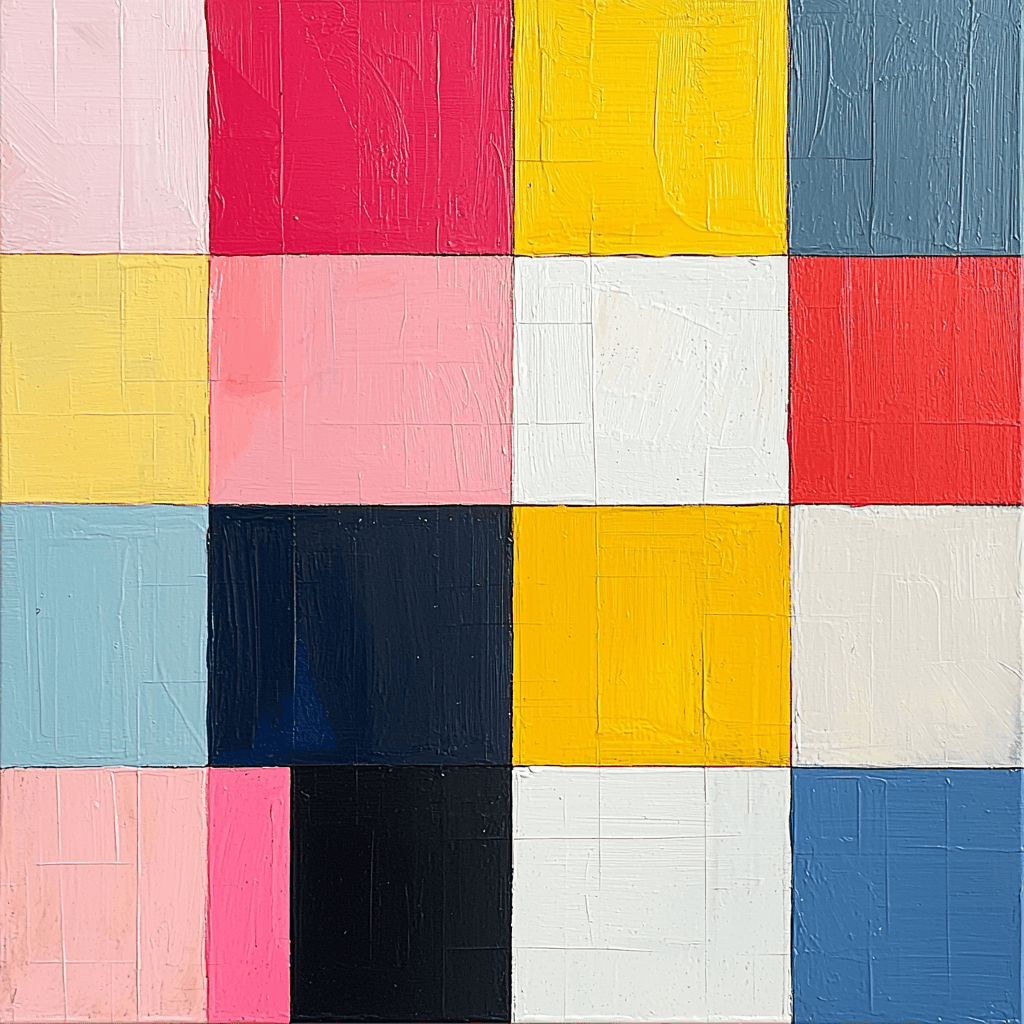 Piet Mondrian Inspired Harmony In Color Paint By Numbers