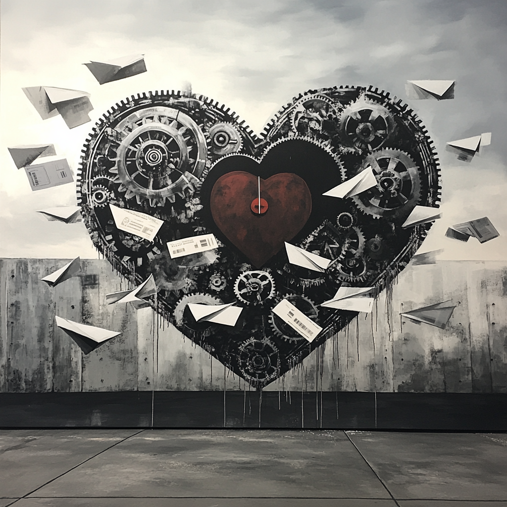 Banksy Inspired Anti Capitalist Clockwork Paint by numbers kits