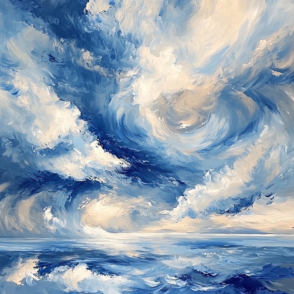 Paul Cézanne Inspired Whirlwind Skies Numbered Painting Kits