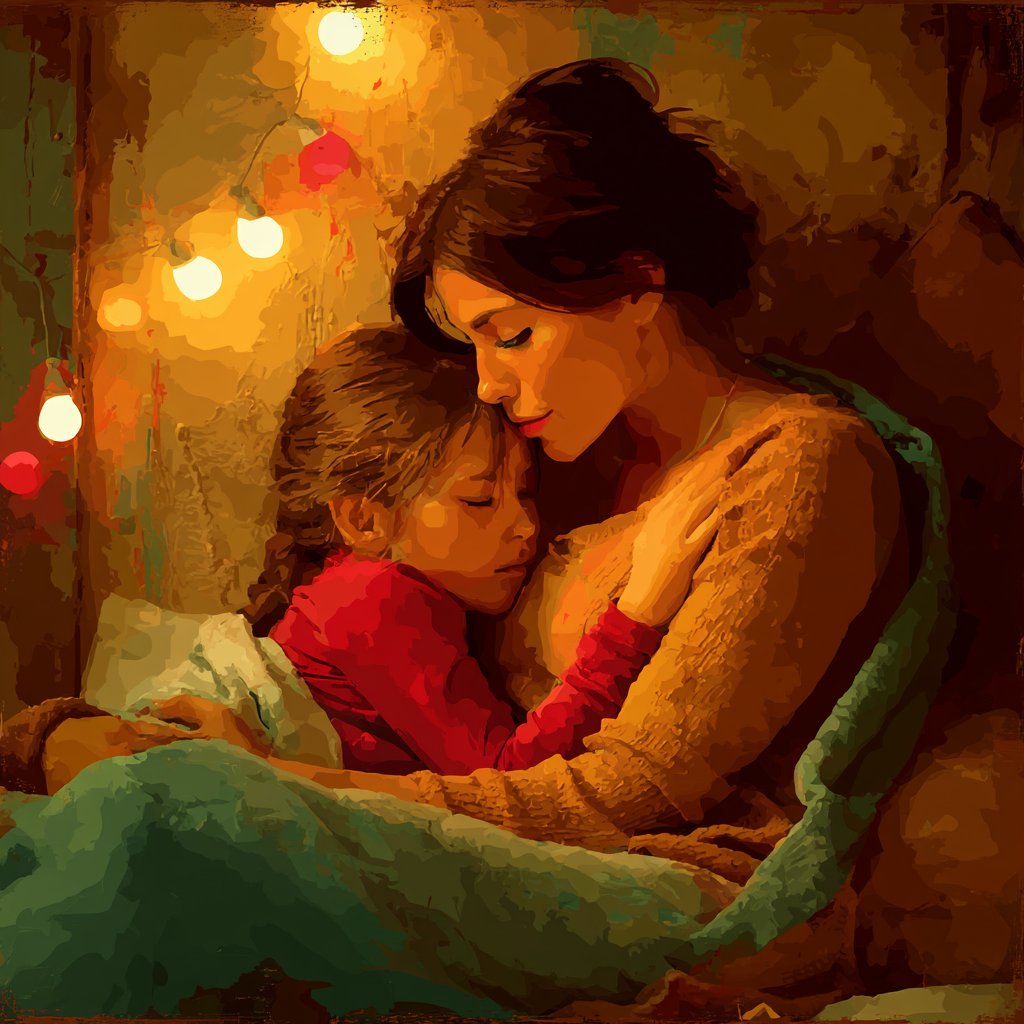 Warm Cuddles Number Painting