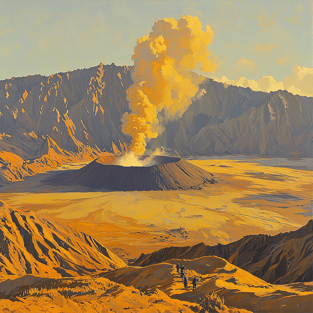 Mount Bromo - East Java, Indonesia Number Painting