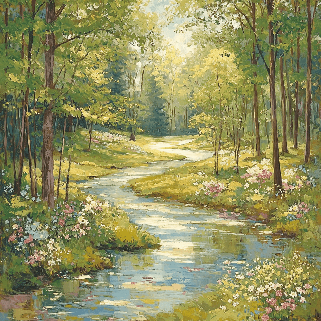 Monet Inspired Serenade Of Nature Paint By Numbers Art