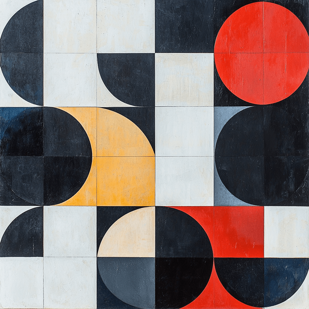 Kazimir Malevich Inspired Balance Of Shapes Paint By Number