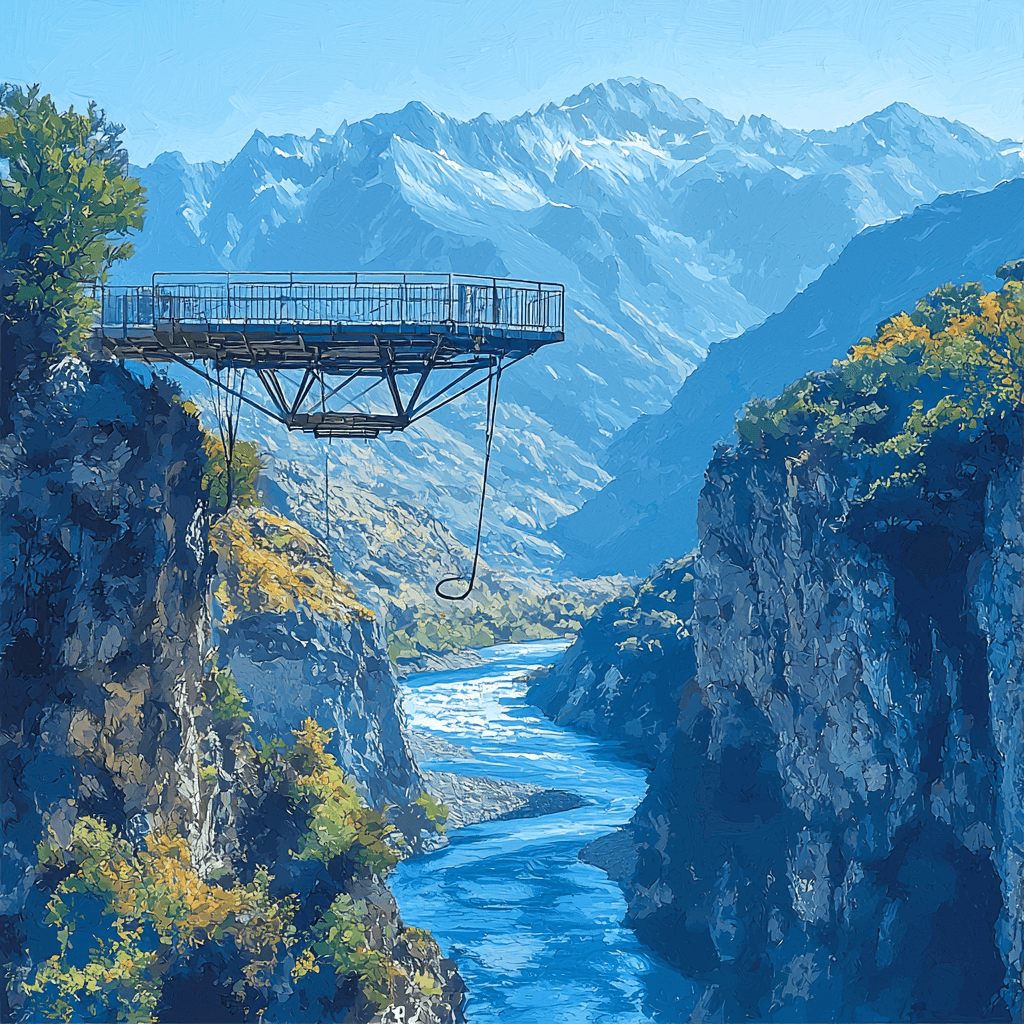 Nevis Bungy Jump - Queenstown Paint By Number