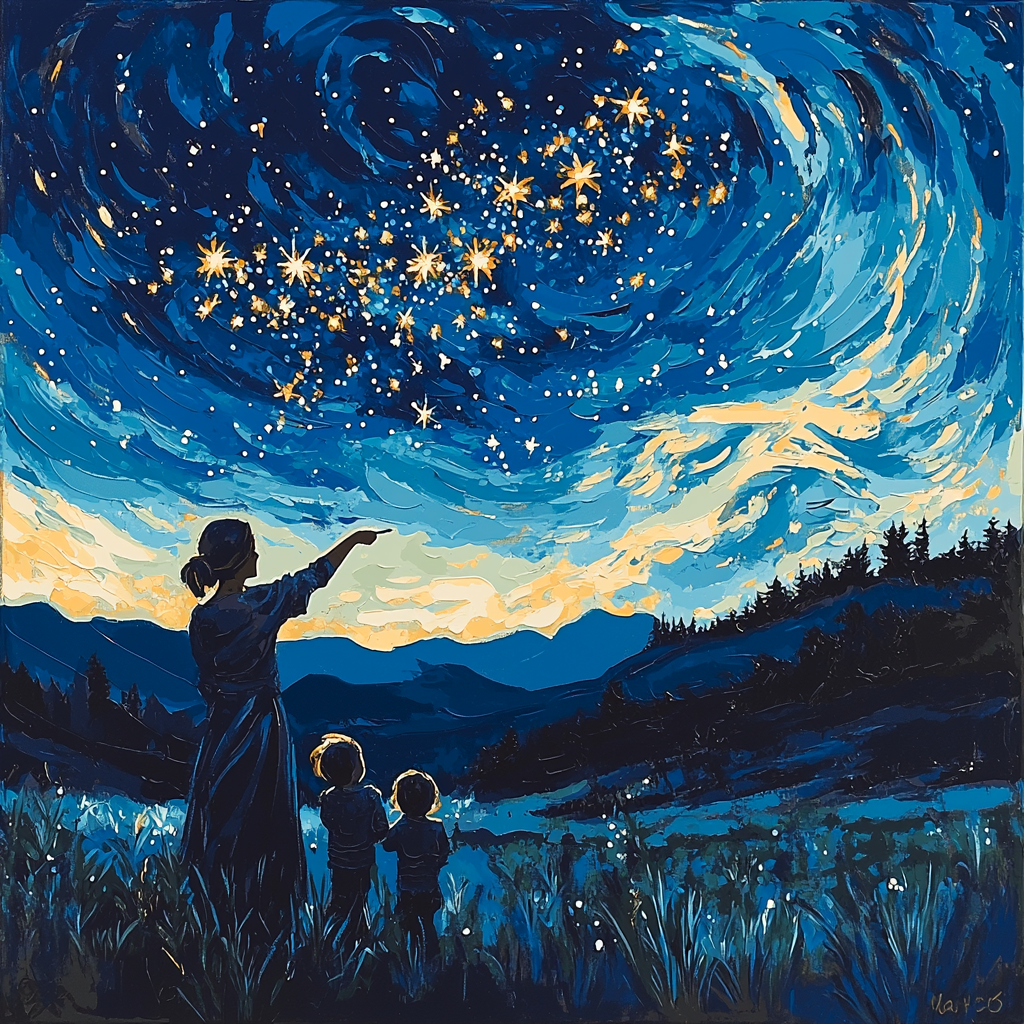 Guiding Through The Stars DIY Paint By Numbers