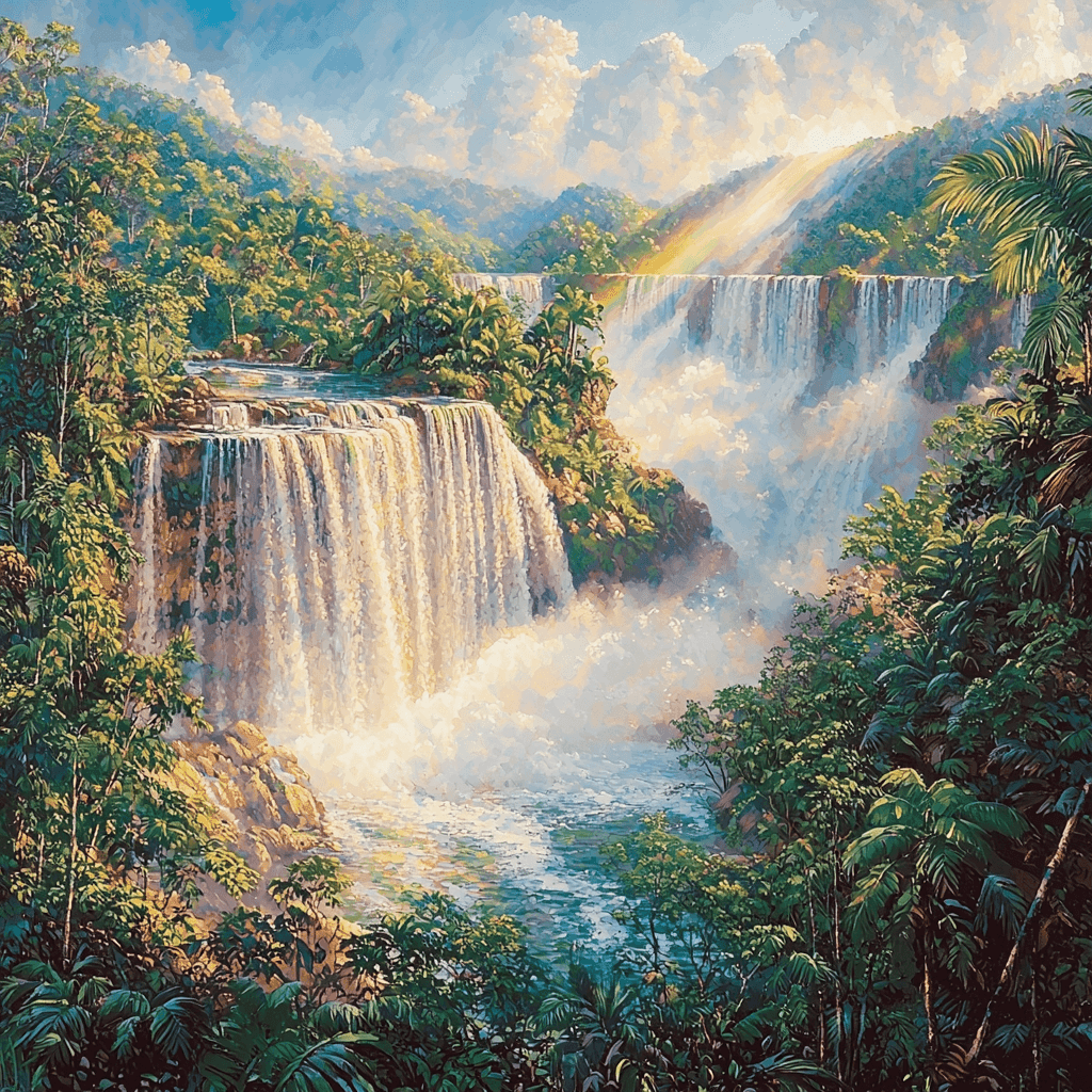 Iguazu Falls - Argentina/Brazil Border Paint By Number