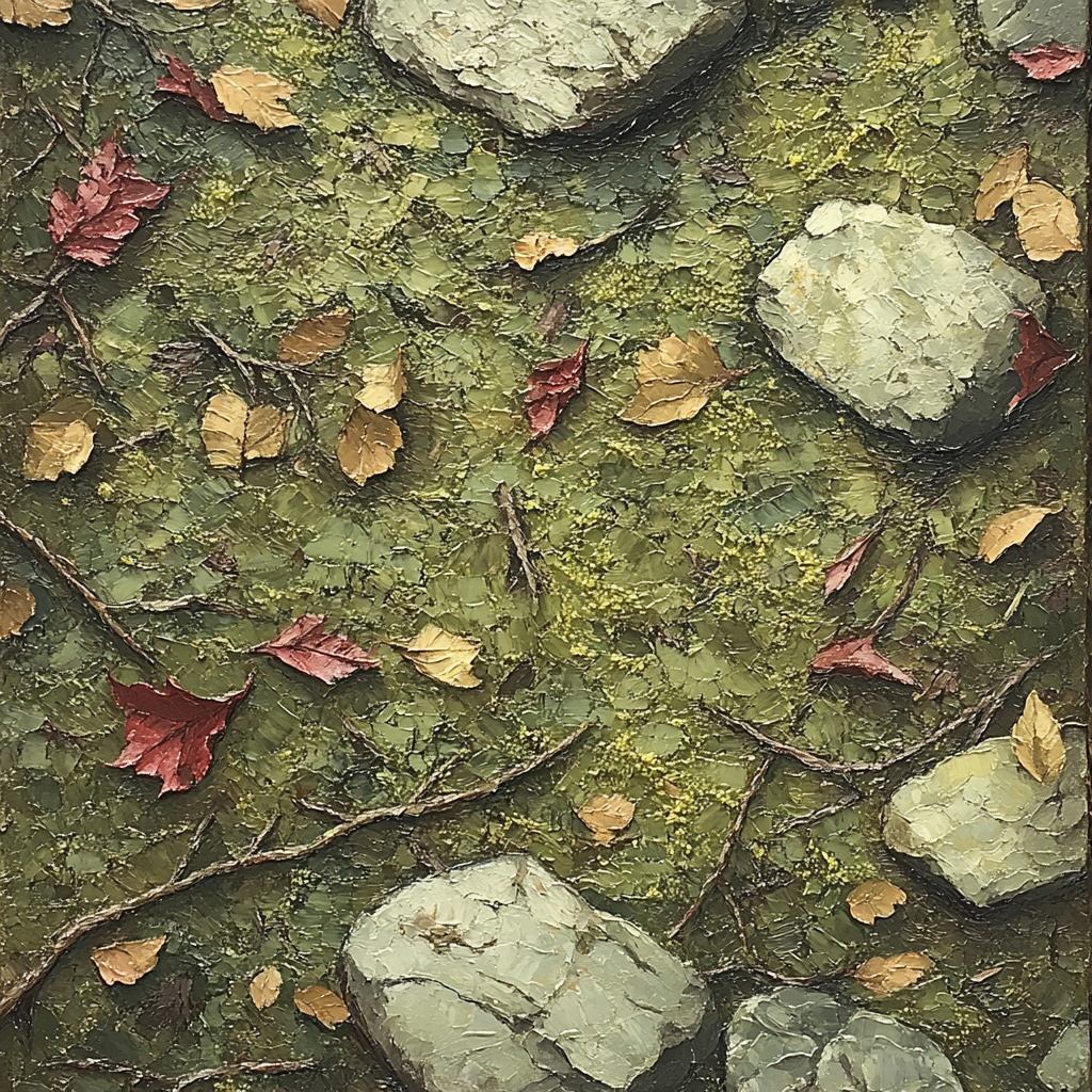 Arthur Lismer Inspired Forest Floor With Sgraffito Light Paint by numbers kits