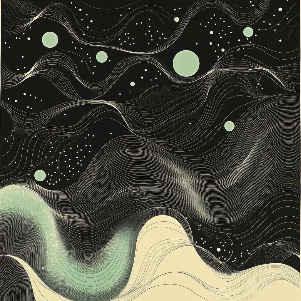 M.C. Escher Inspired Quantum Lattice Field paint by color