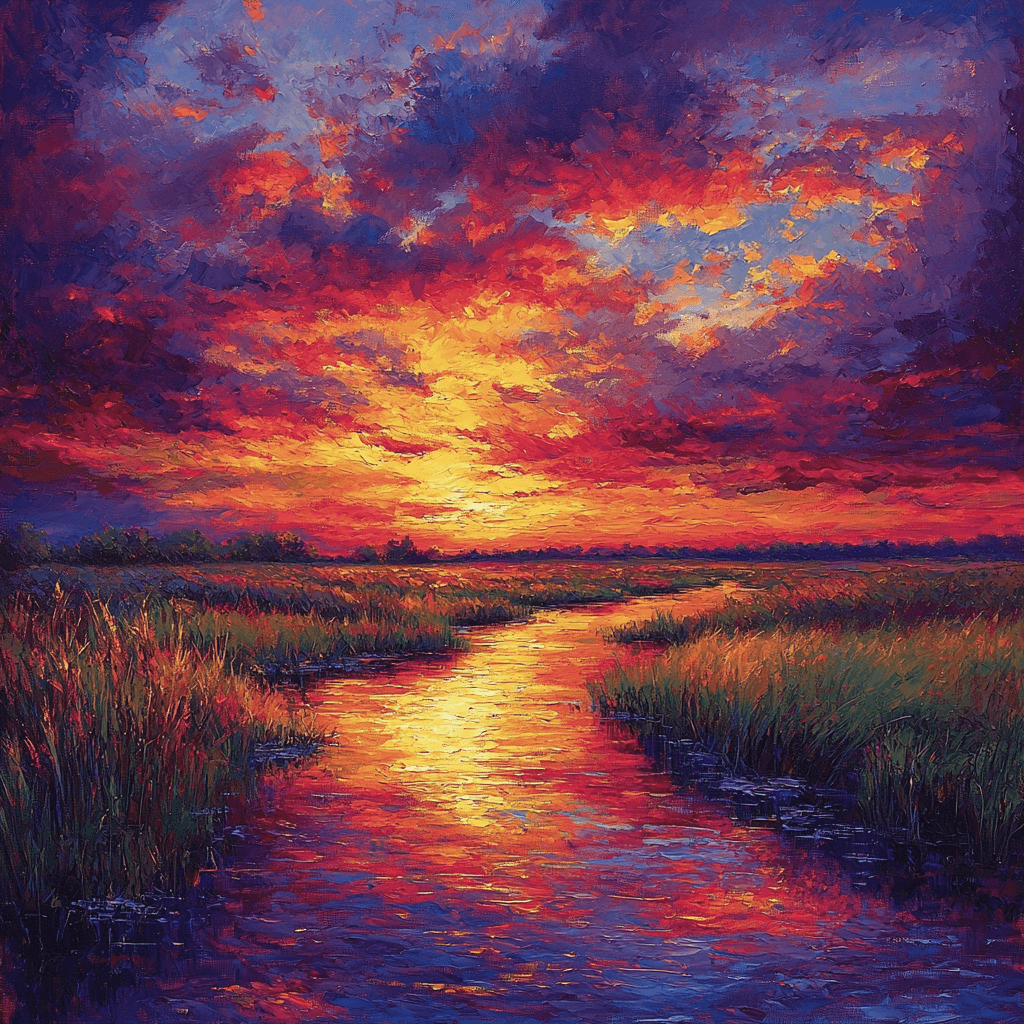 J.M.W. Turner Inspired Twilight Symphony Of Colors Numbered Painting Kits