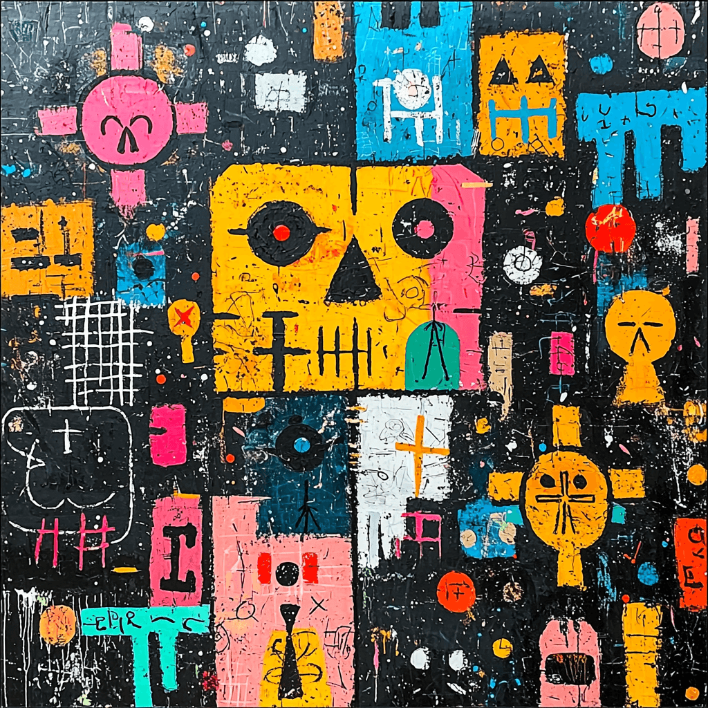 Jean-Michel Basquiat Inspired Echos Of Identity Paint By Numbers Kits