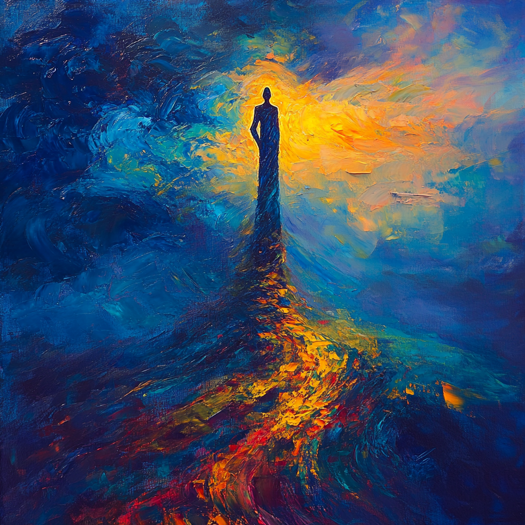 El Greco Inspired Ascending Pilgrim paint by numbers