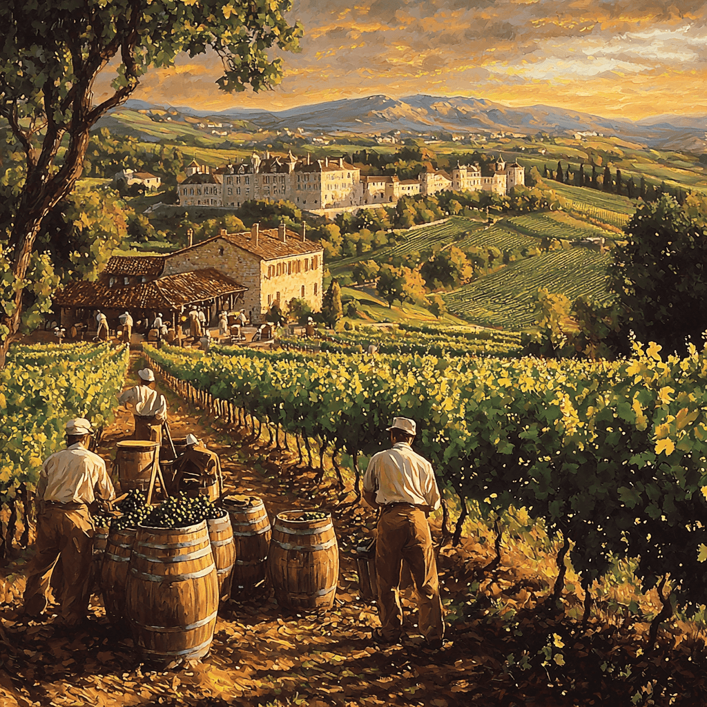 Bordeaux Wine Region - France Painting By Numbers Kit