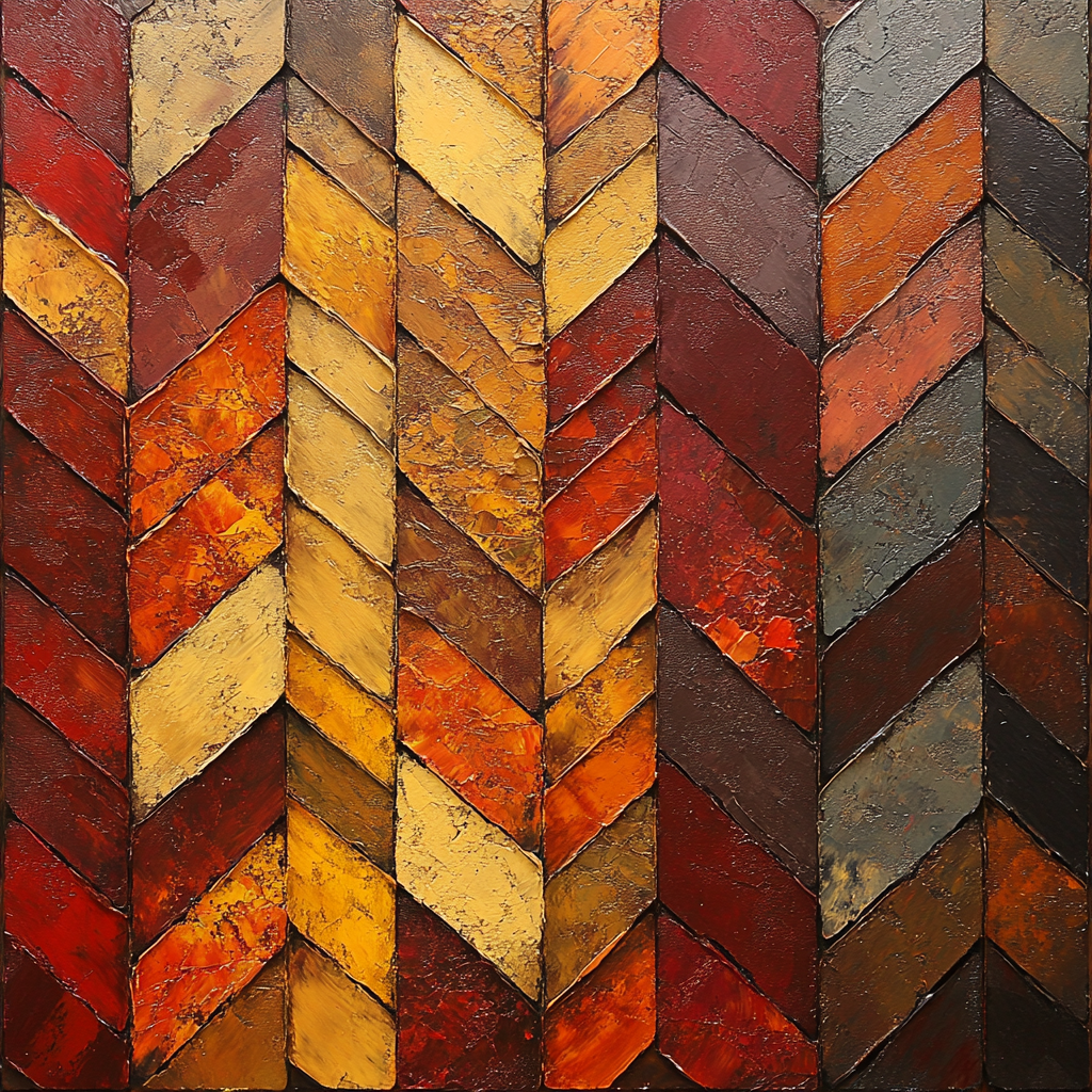 Jean-Paul Riopelle Inspired Mosaic Autumn Torrent painting number kit