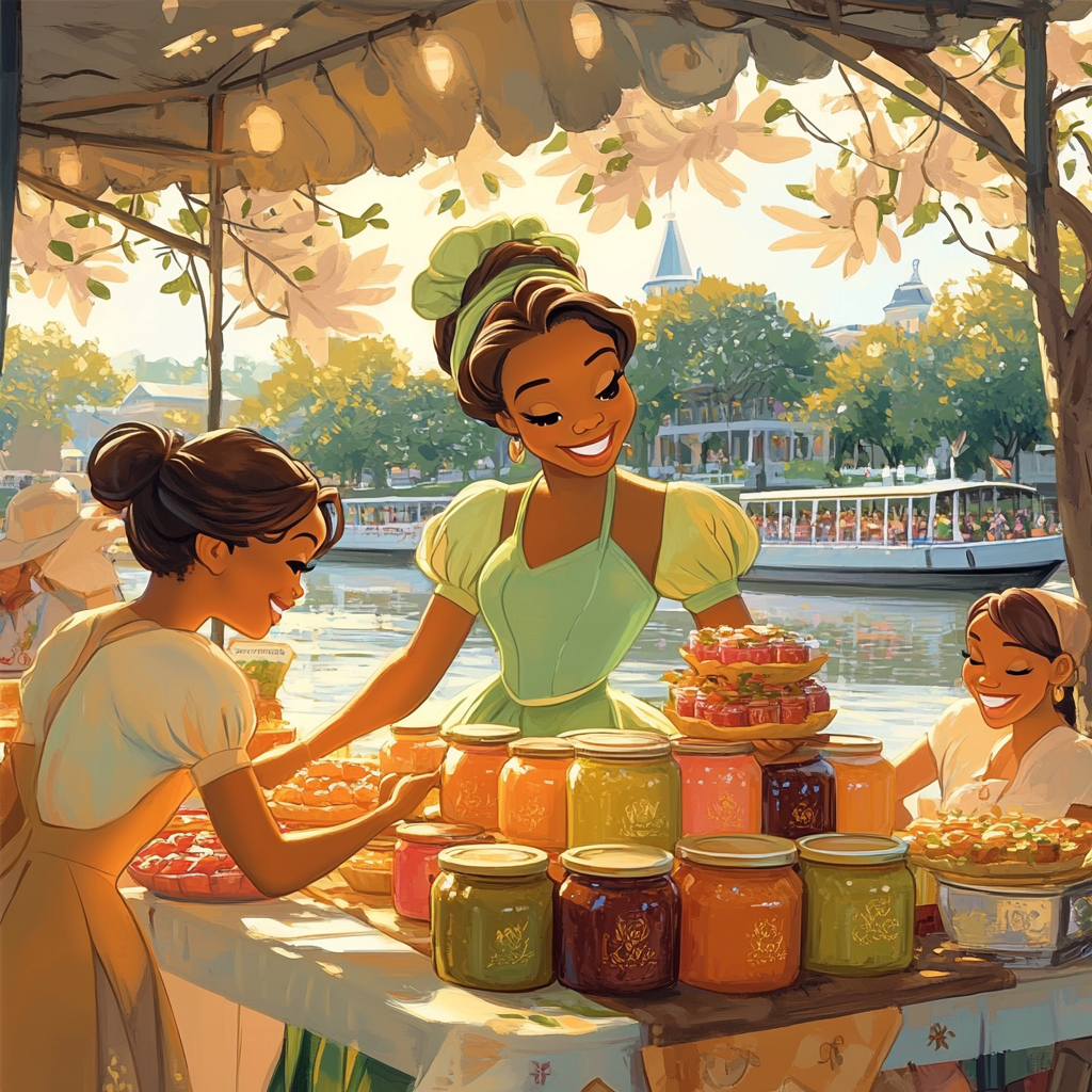 Tiana Market Dream Disney Inspired Number painting
