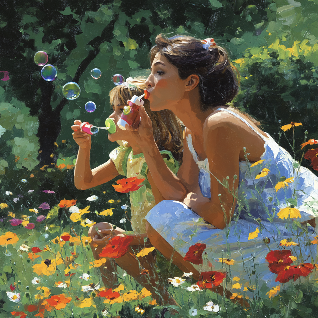 Happiness In A Bubble Number Painting