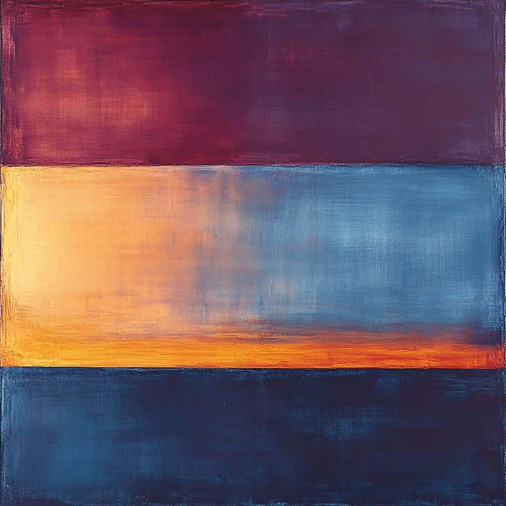 Mark Rothko Inspired Cosmic Serenity paint by color