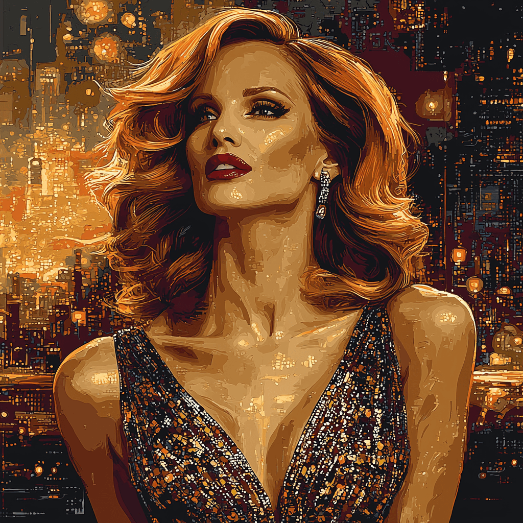 Jessica Chastain: The Powerhouse Behind Every Role Numbered Painting Kits