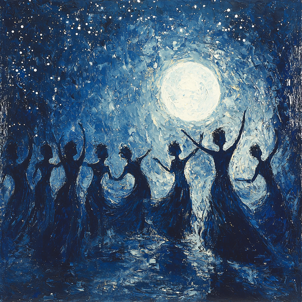 Moonlit Dance Paint By Color