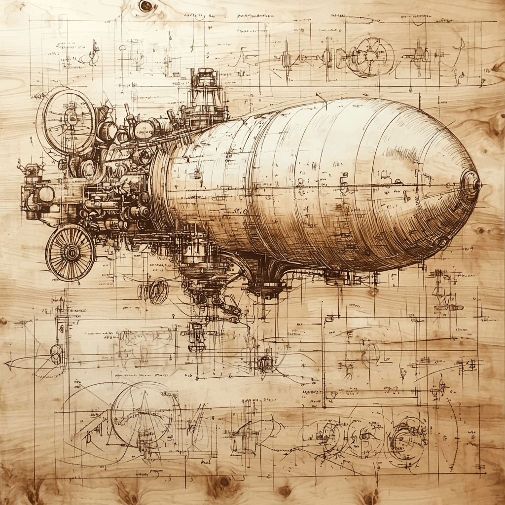 Leonardo Da Vinci Inspired Da Vinci's Inventive Mechanisms Paint By Numbers