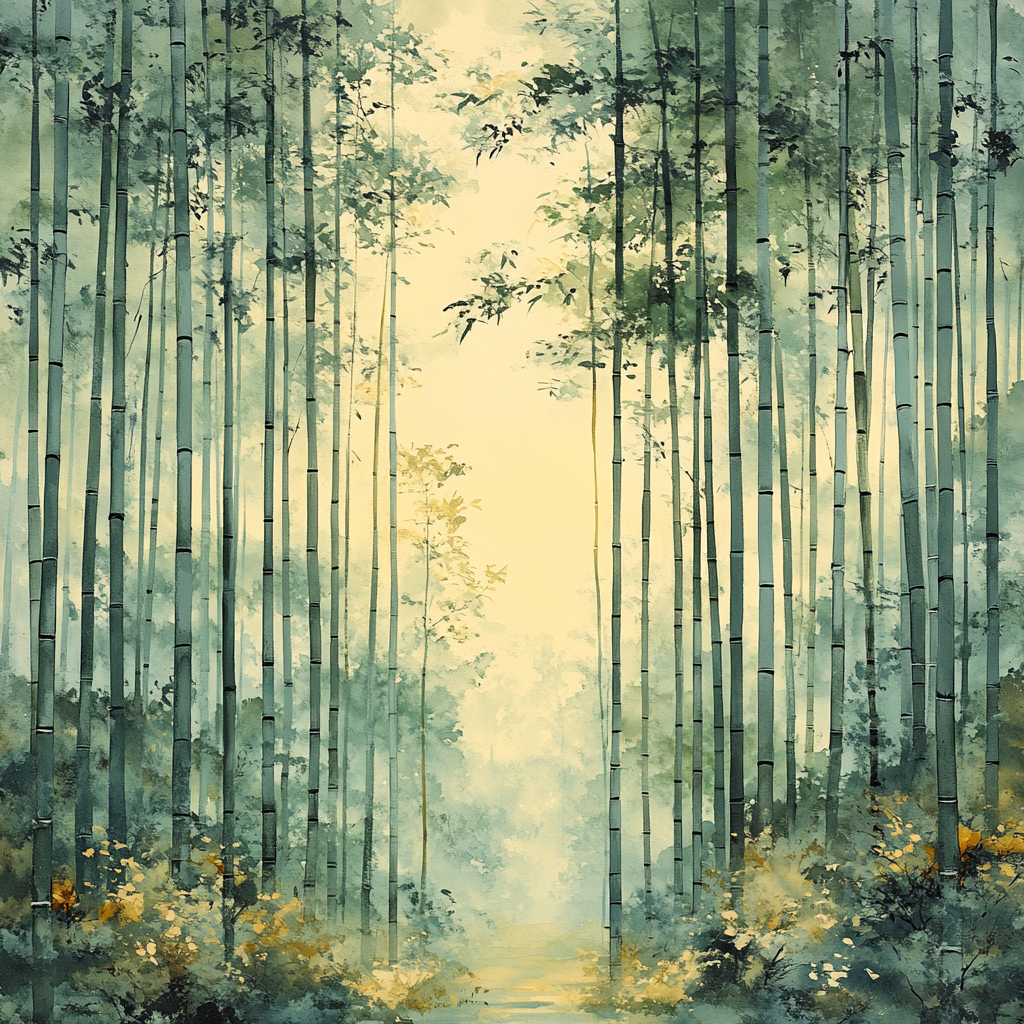 Zhao Mengfu Inspired Whisper Of The Bamboo Constellations DIY paint by numbers